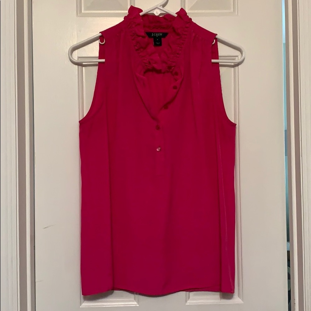 J.Crew Pink Silk Tank